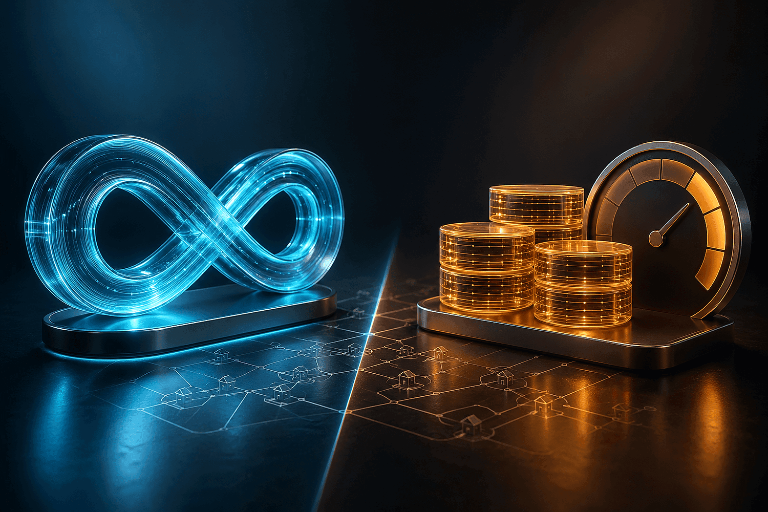 Editorial hero comparing unmetered and GB-based Residential IPv4 proxy billing models
